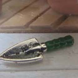 Trowel with Green Handle